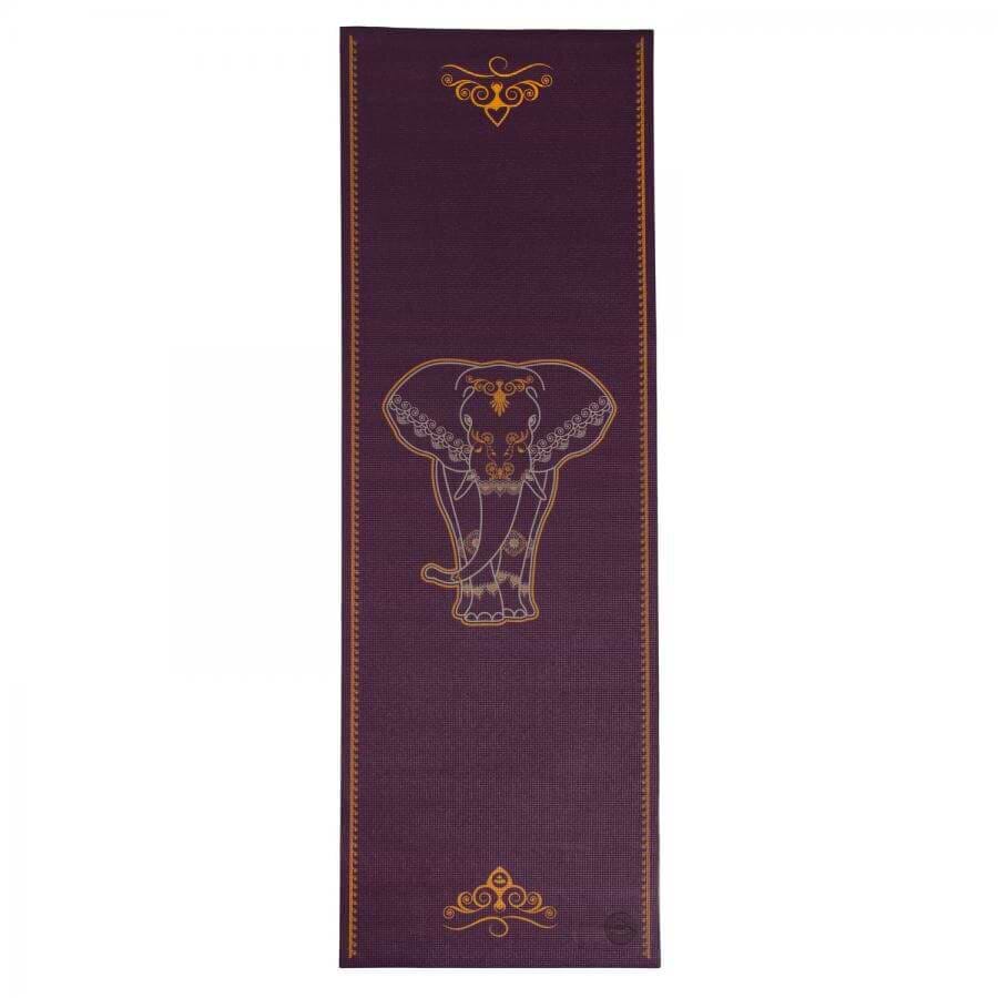 undefined | Tapete de yoga estampado Leela Elefante Indiano – 4.5mm PVC ecológico
