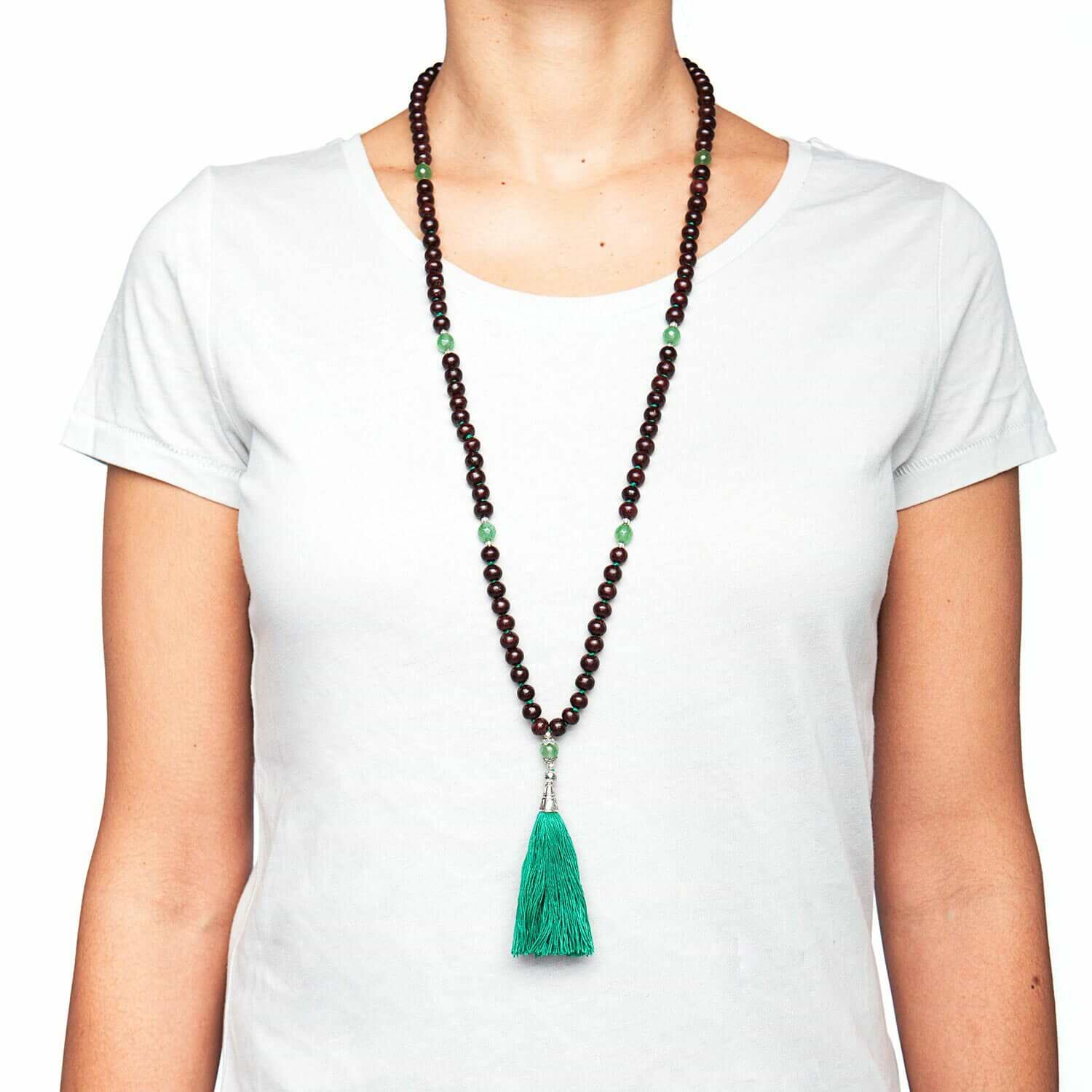 undefined | Japamala Rosewood e Ônix Verde