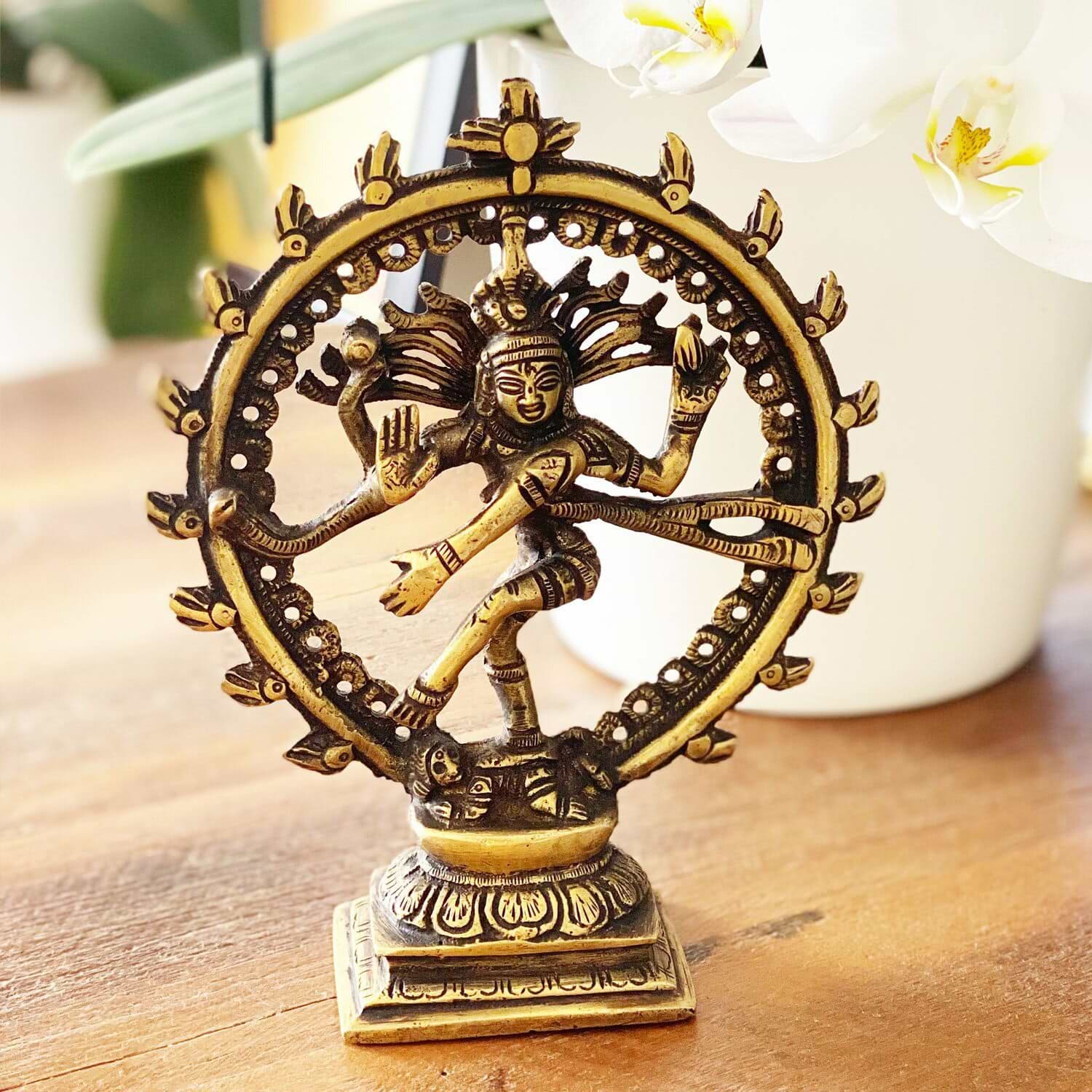 undefined | Estátua Shiva Nataraja - Bronze 14cm