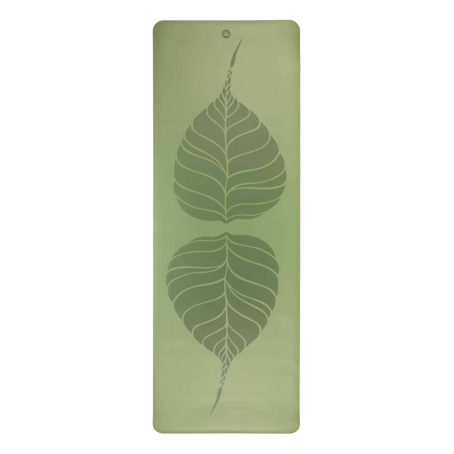 undefined | Tapete de yoga estampado Phoenix verde folha – 4mm PU borracha natural