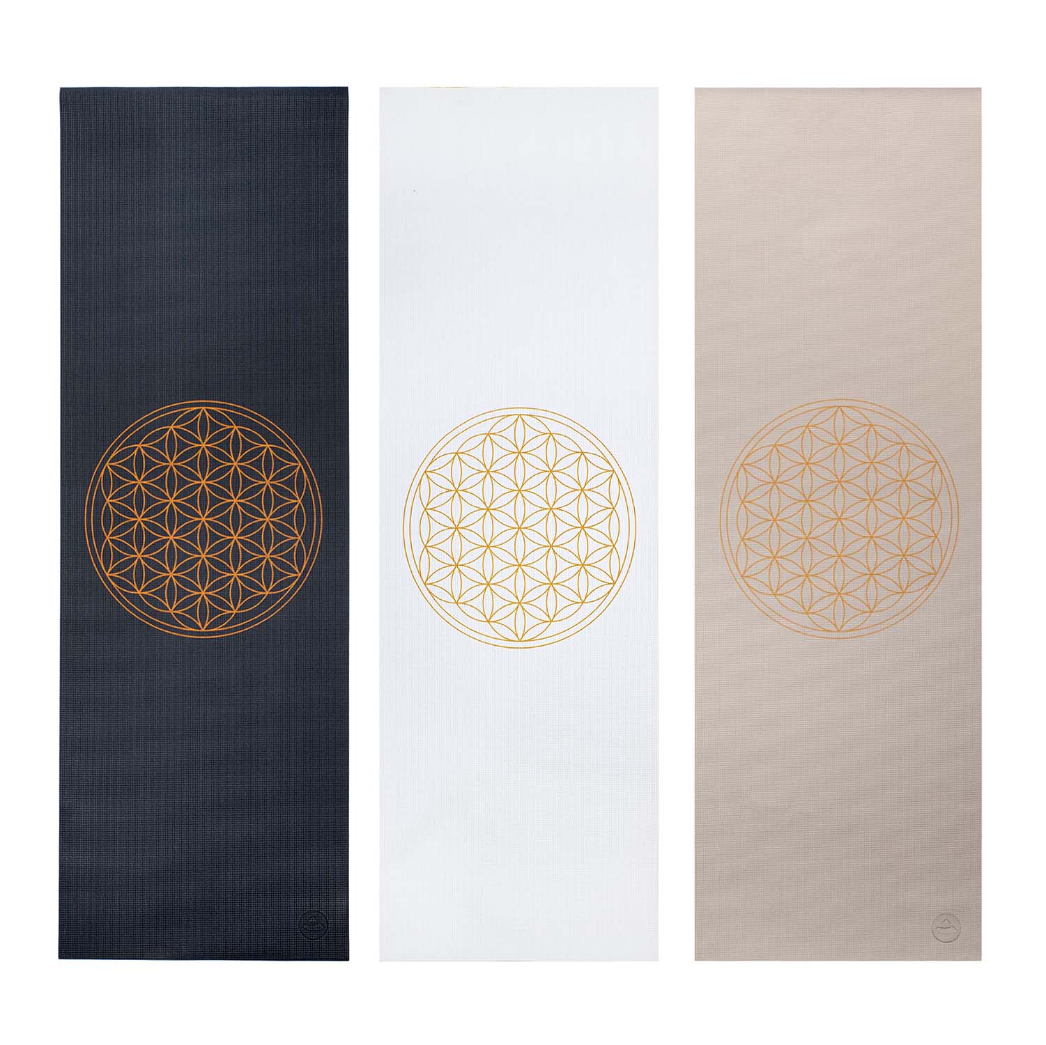 undefined | Tapete de yoga estampado Leela Flor da Vida – 4.5mm PVC ecológico