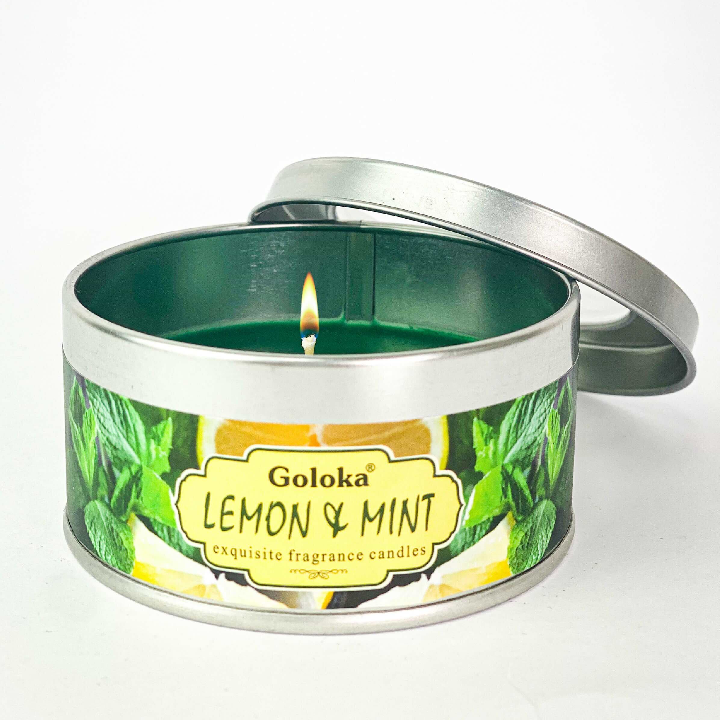 undefined | Vela Aromática Limão e Menta Goloka