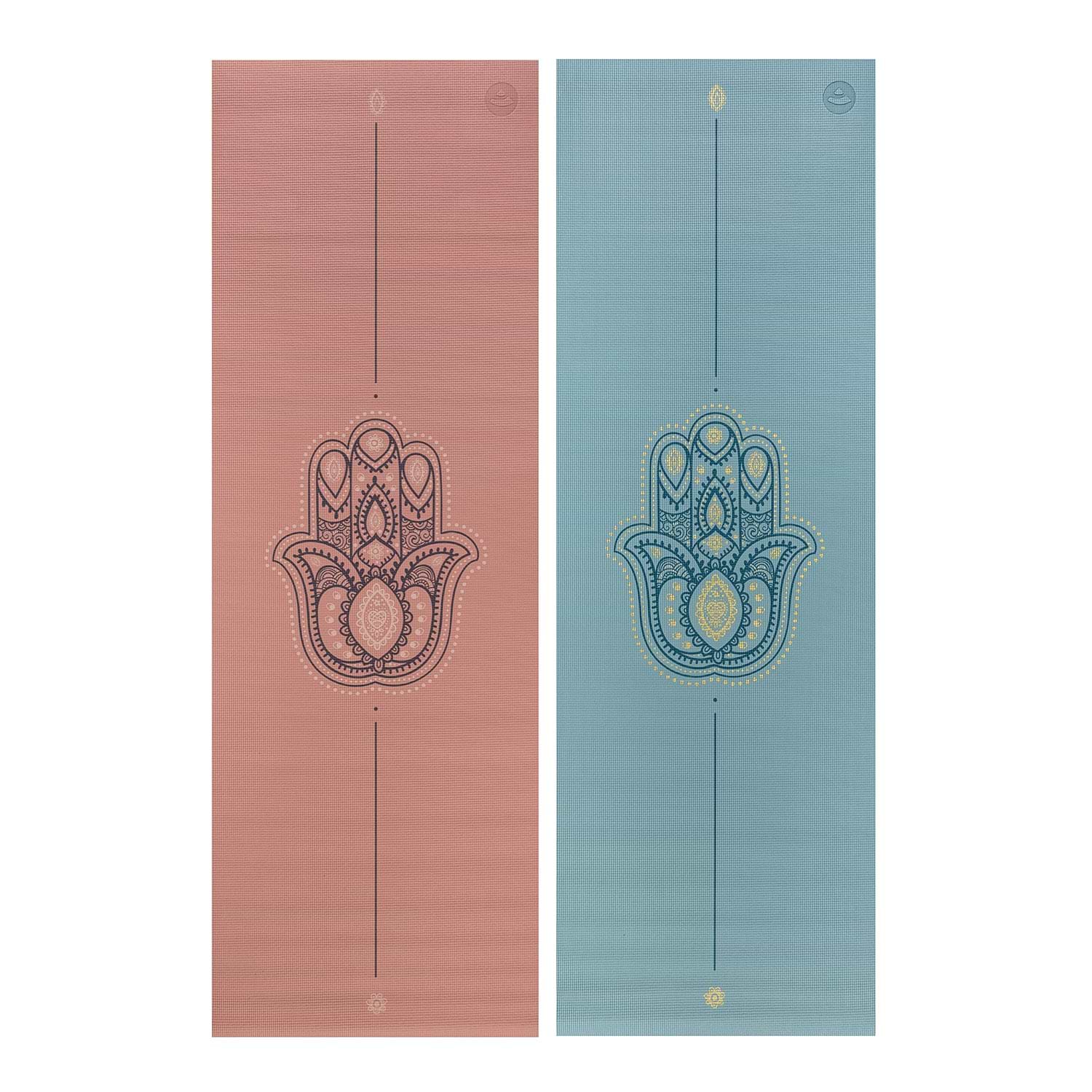 Tapete de yoga estampado Leela Proteção Hamsa - 4.5mm PVC ecológico