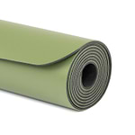 Tapete de yoga estampado Phoenix verde folha – 4mm PU borracha natural