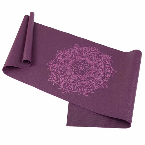 tapete yoga estampado mandala ameixa roxa pvc 4.5mm 6 tapete yoga estampado mandala ameixa roxa pvc 4.5mm 6
