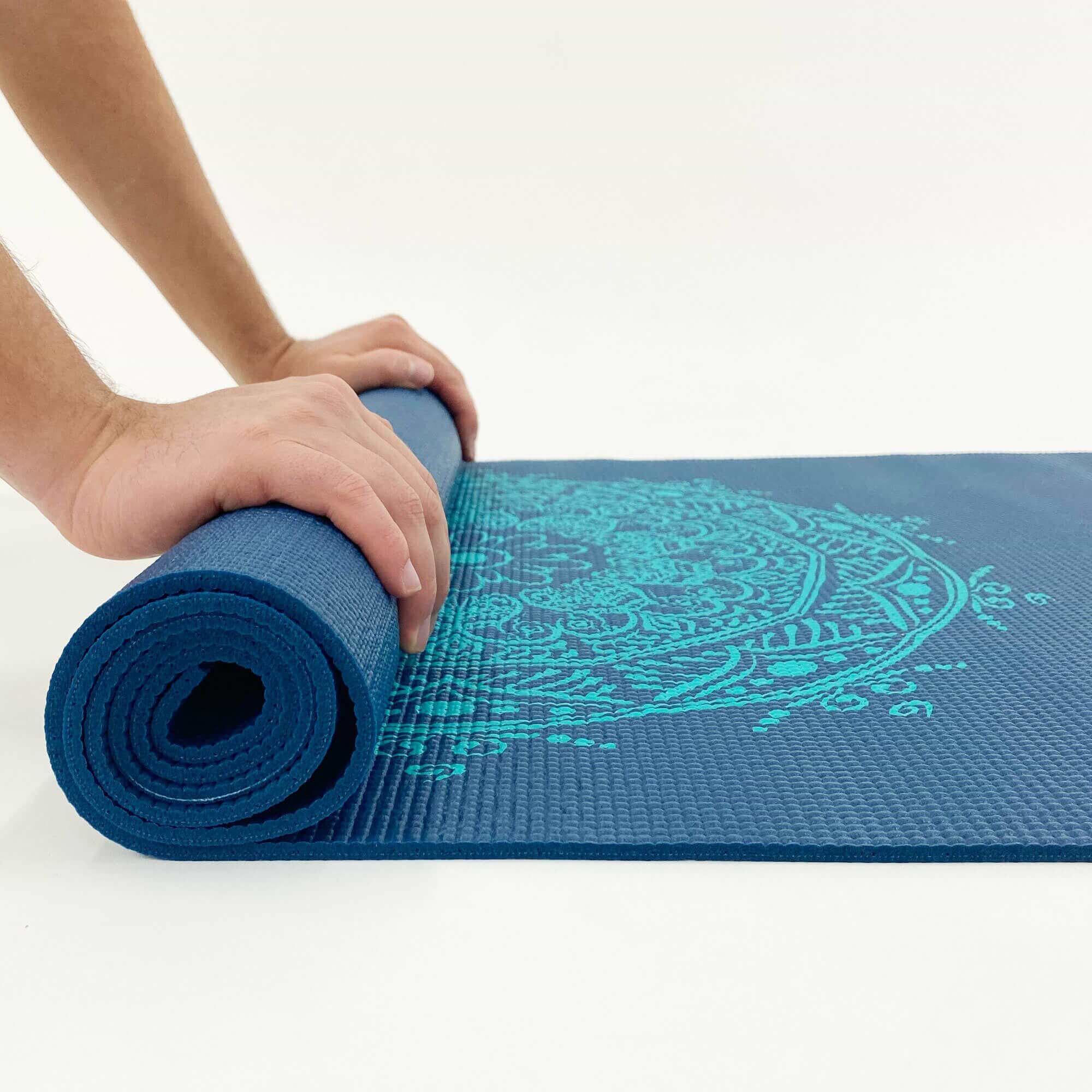 Tapete de yoga estampado Leela Mandala – 4.5mm PVC ecológico 11 tapete-yoga-leela-mandala-yogateria-petroleo-turquesa-5