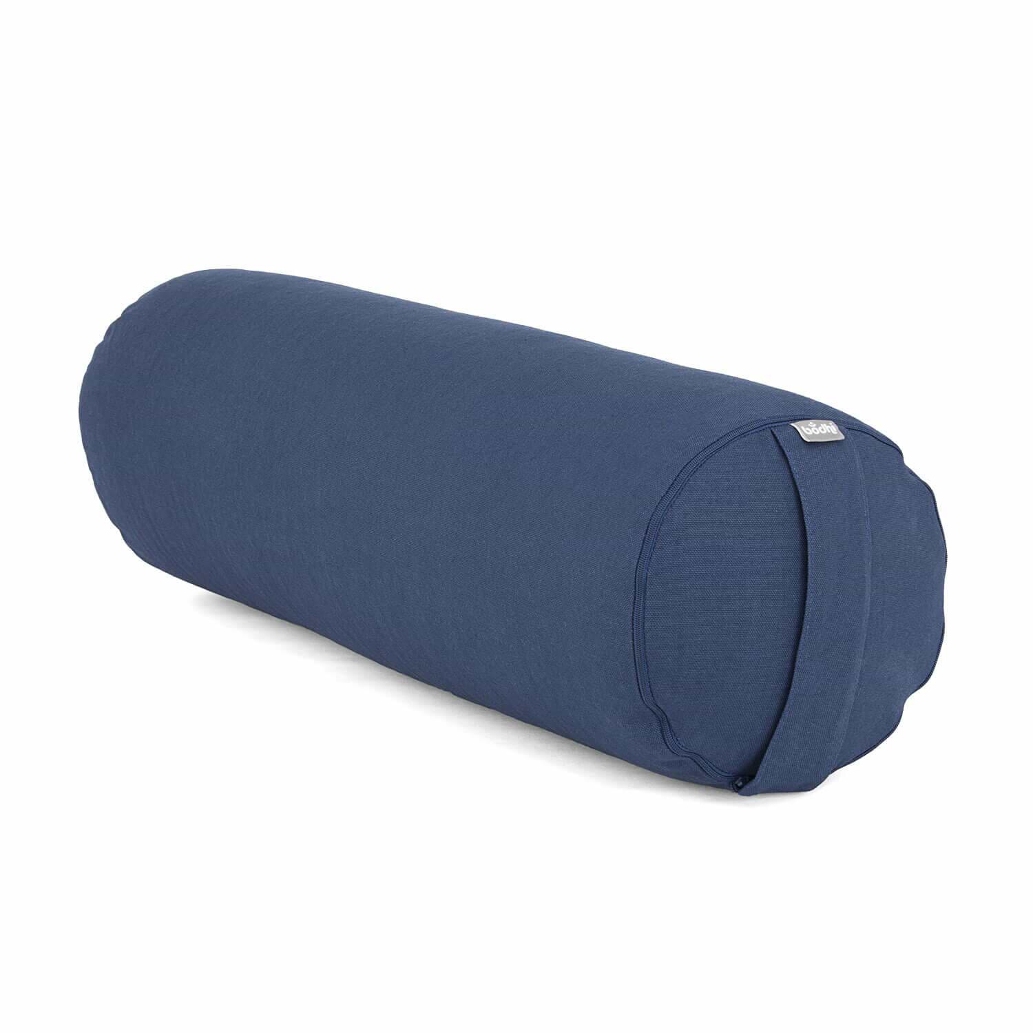 Bolster Cilíndrico almofadão yoga fibra paina l Yogateria
