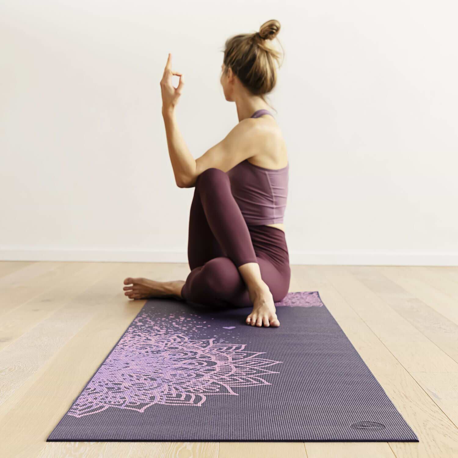 Tapete de yoga estampado Leela Mandala Design - 4.5mm PVC ecológico 17 yogateria-tapete-leelamandaladesign-2