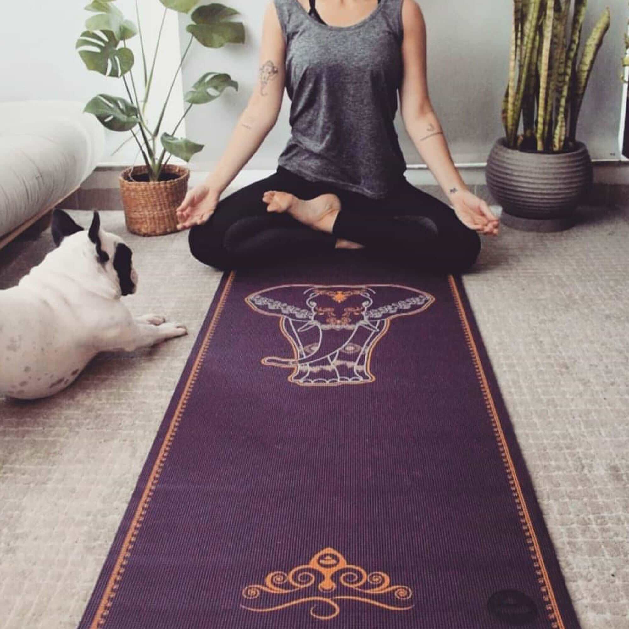 Tapete de yoga estampado Leela Elefante Indiano – 4.5mm PVC ecológico 27 tapete-yoga-elefante-yogateria-6