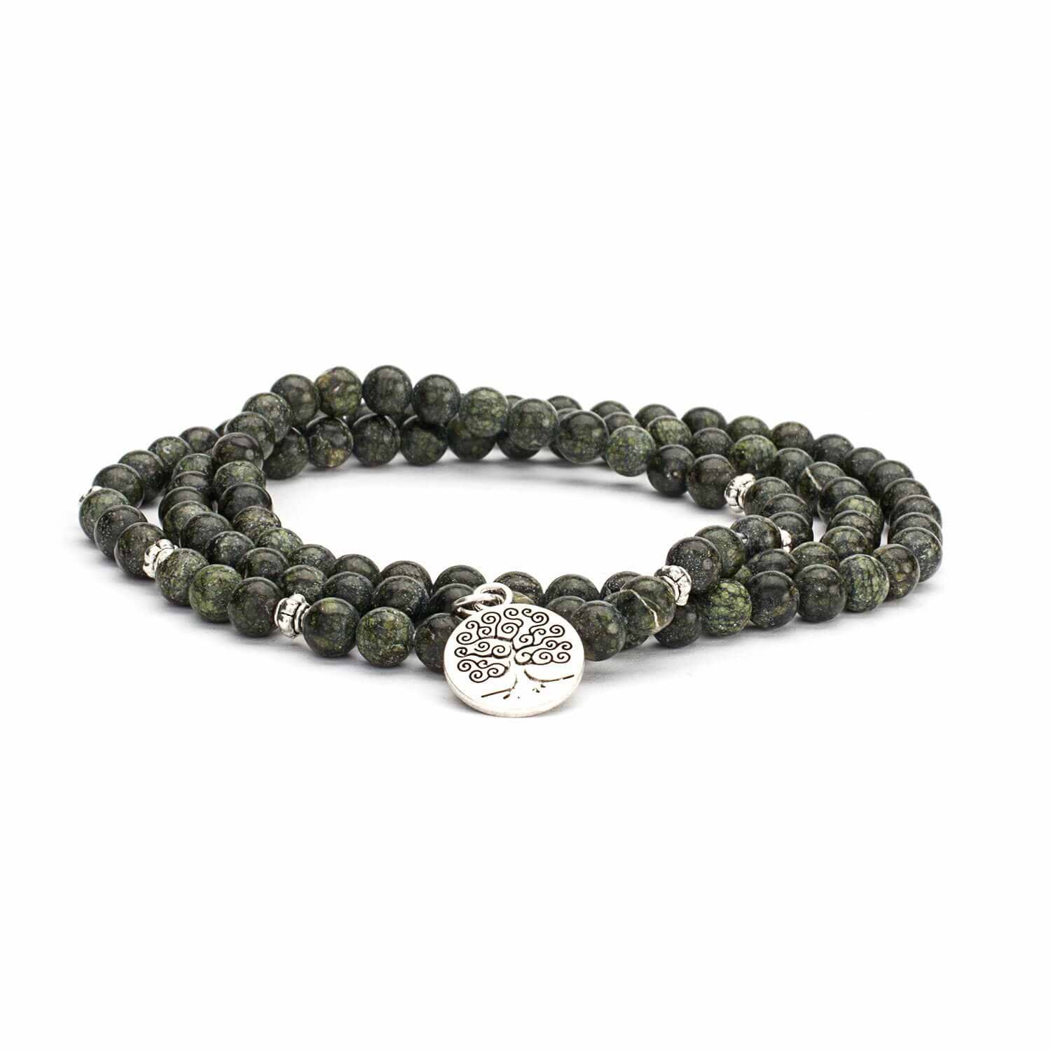 undefined | Pulseira-Colar Mala Serpentinita