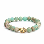 Pulseira Mala Serpentinita Aqua