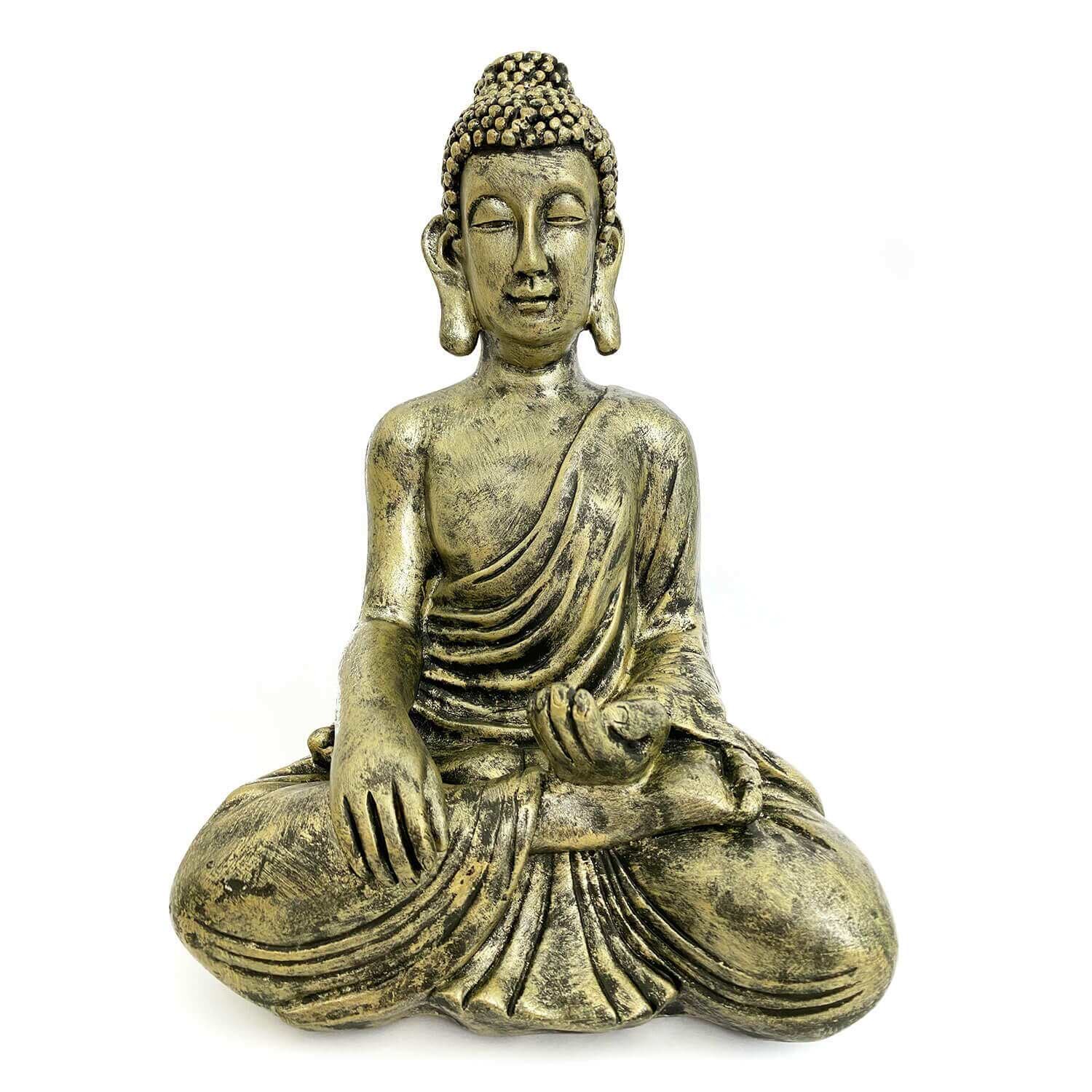 undefined | Estátua Buddha Tocando a Terra - Bhumisparsha Mudra