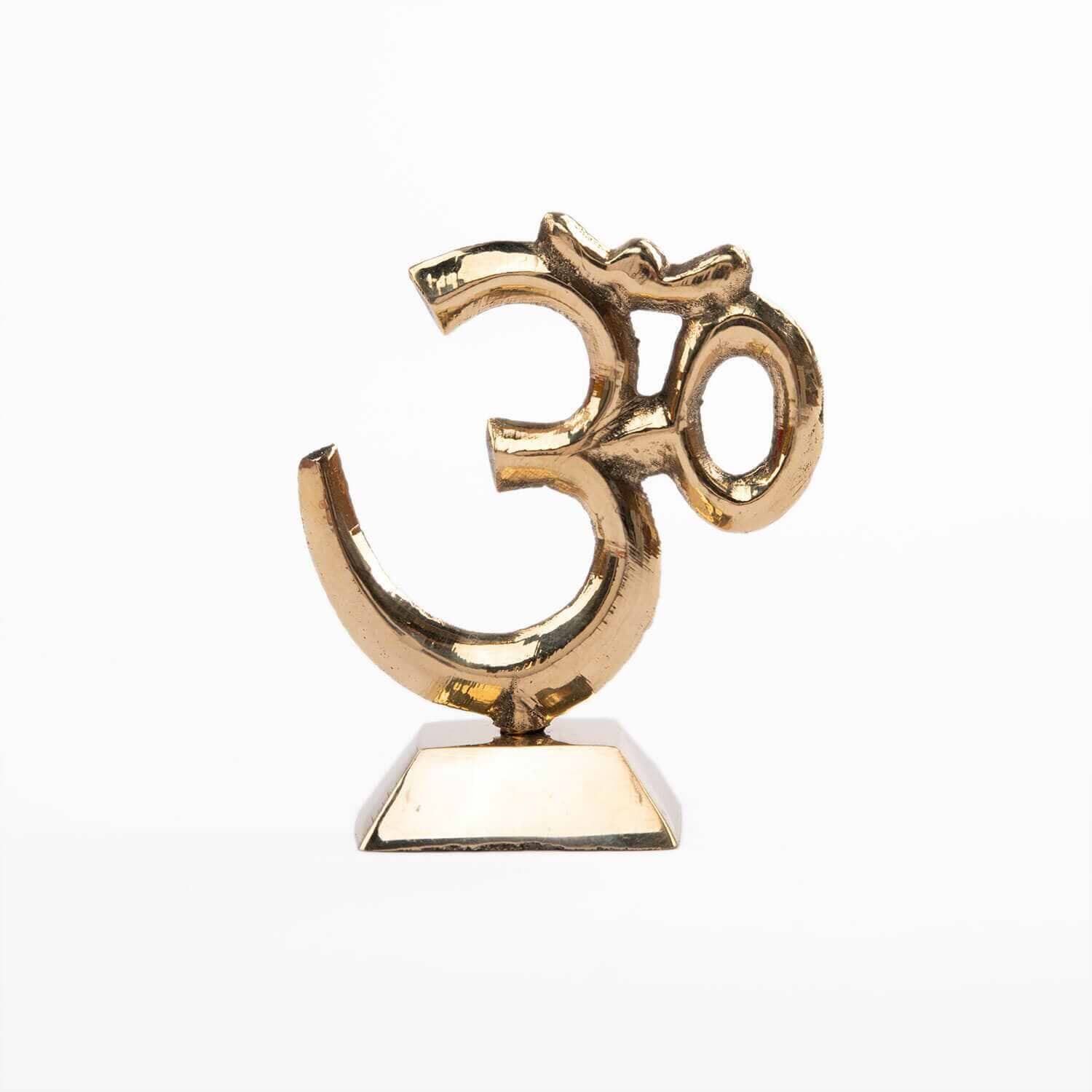 Símbolo Om com pedestal - Bronze