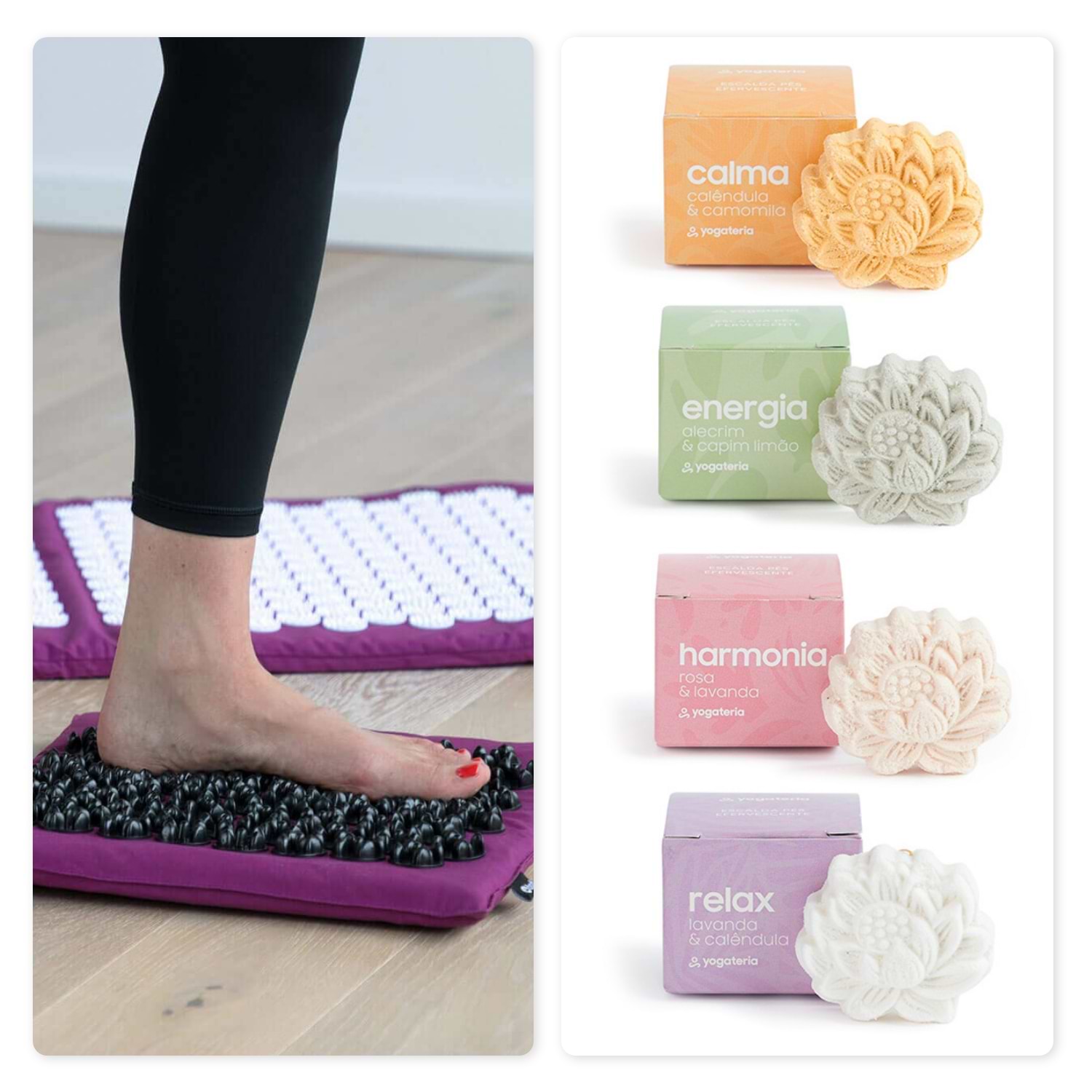 Kit ritual para os pés - Acupressão e escalda pés