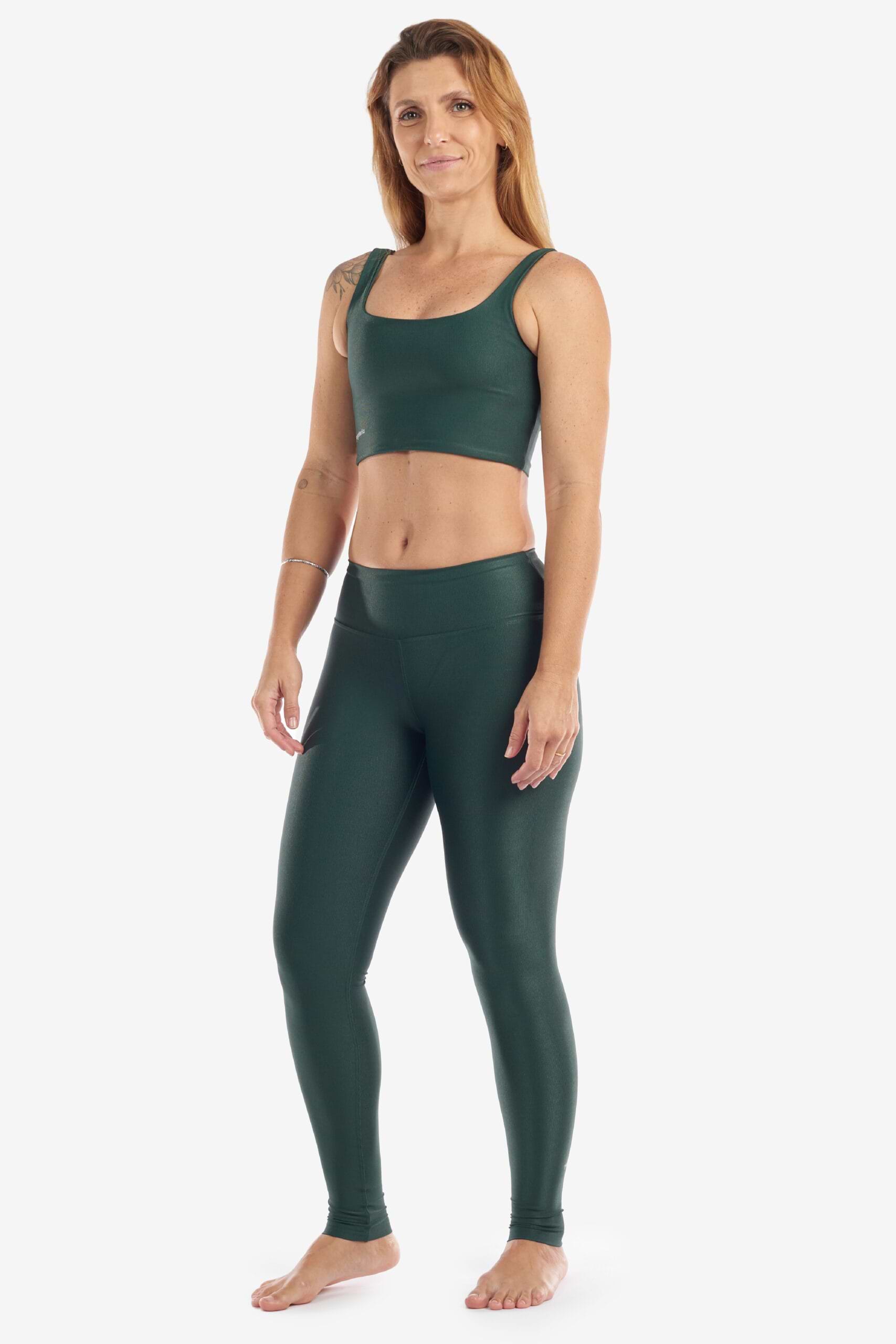 Conjunto Space Shine - Legging e Top 25 Esmeralda - Space - Soft Shine - Yogateria - 01
