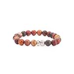 Kit 2 Pulseiras Mala Jaspe Marrom