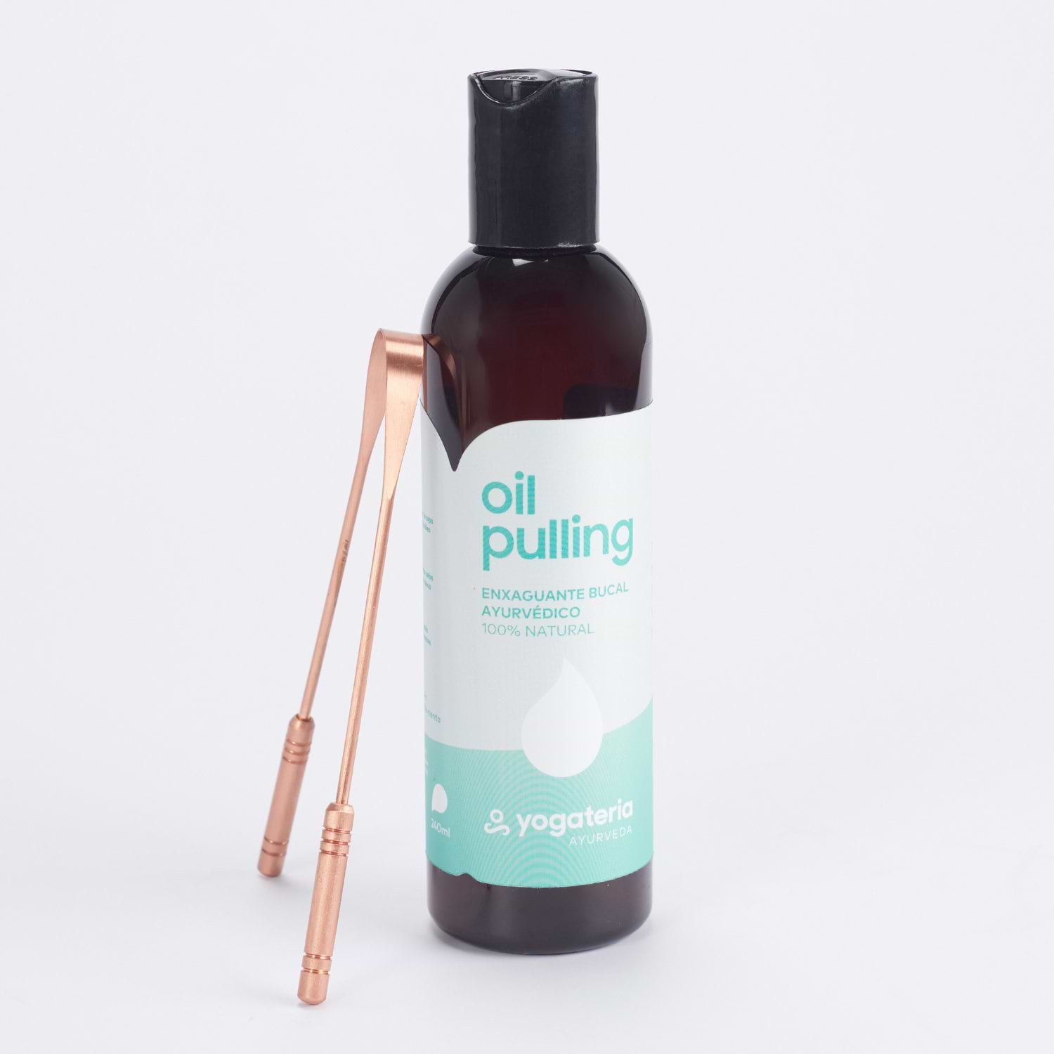 Kit Higiene Oral - Oil Pulling e Raspador de Língua