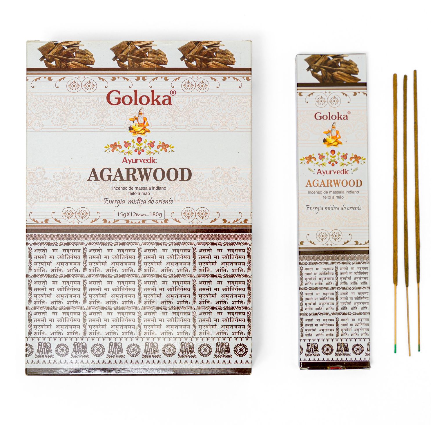 Incenso Massala Ayurvédico Agarwood Goloka
