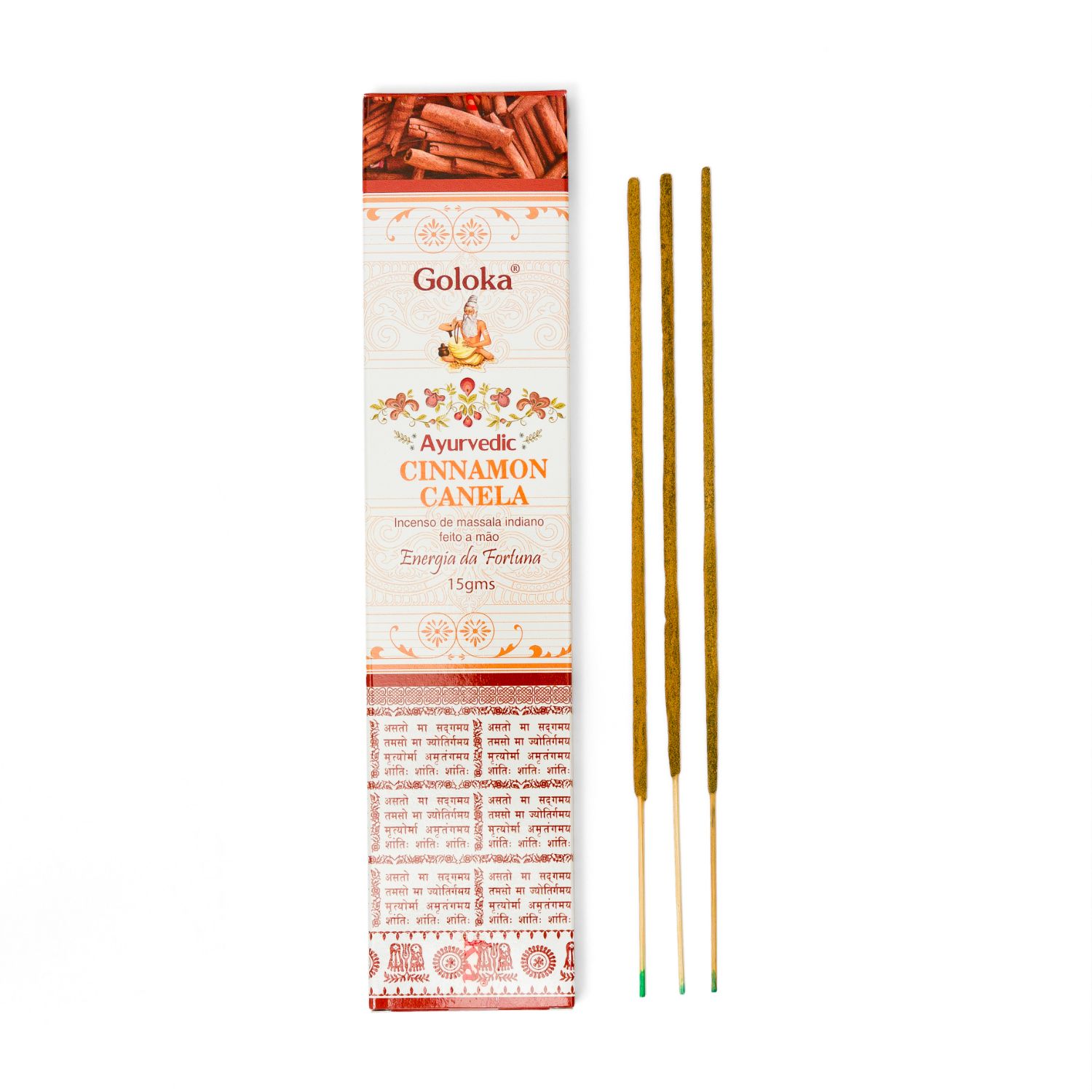 Incenso Massala Ayurvédico Canela Goloka