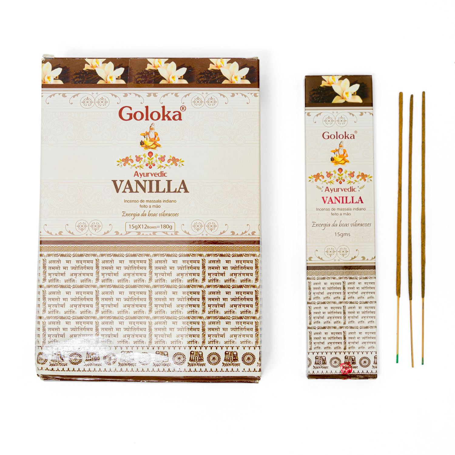 Incenso Massala Baunilha Goloka