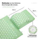 Tapete e Almofada de Acupressão e Massagem Vital - Grande