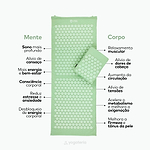 Tapete e Almofada de Acupressão e Massagem Vital - Grande