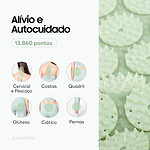 Tapete e Almofada de Acupressão e Massagem Vital - Grande