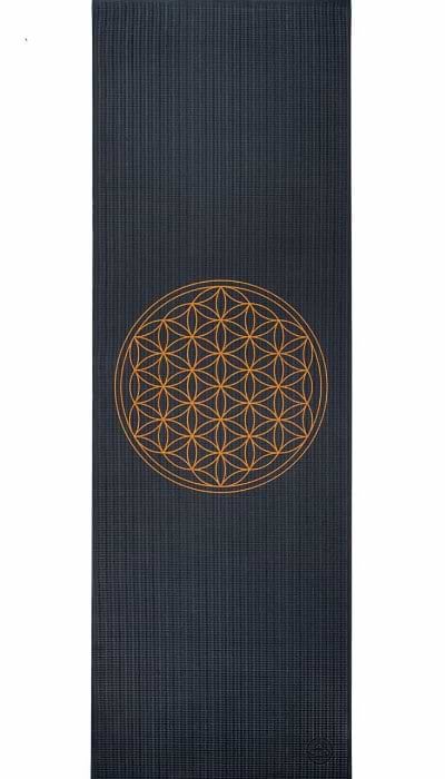 undefined | Tapete de yoga estampado Leela Flor da Vida – 4.5mm PVC ecológico