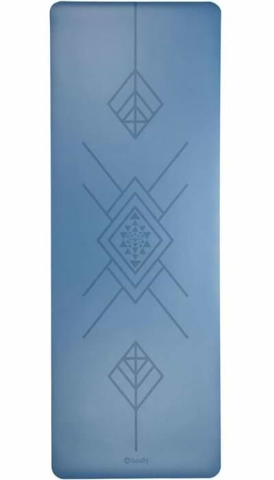 undefined | Tapete de yoga estampado Phoenix azul – 4mm PU borracha natural