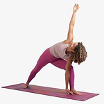 Tapete de yoga estampado Leela Folhas- 4.5mm PVC ecológico
