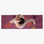 Tapete de yoga estampado Leela Folhas- 4.5mm PVC ecológico