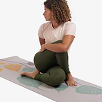 Tapete de yoga estampado Leela Folhas- 4.5mm PVC ecológico