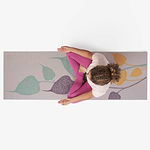 Tapete de yoga estampado Leela Folhas- 4.5mm PVC ecológico