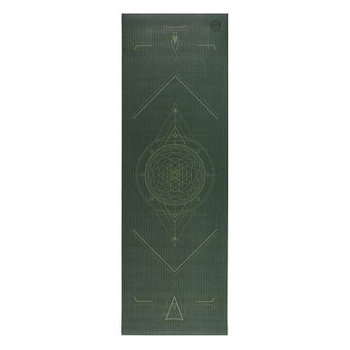 tapete de yoga yogateria leela yantra cosmic verde