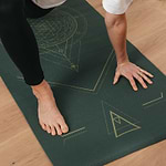 Tapete de yoga estampado Leela Yantra Cosmic- 4.5mm PVC ecológico