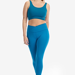Legging Cross - Yogateria - Azul Caribe - 01