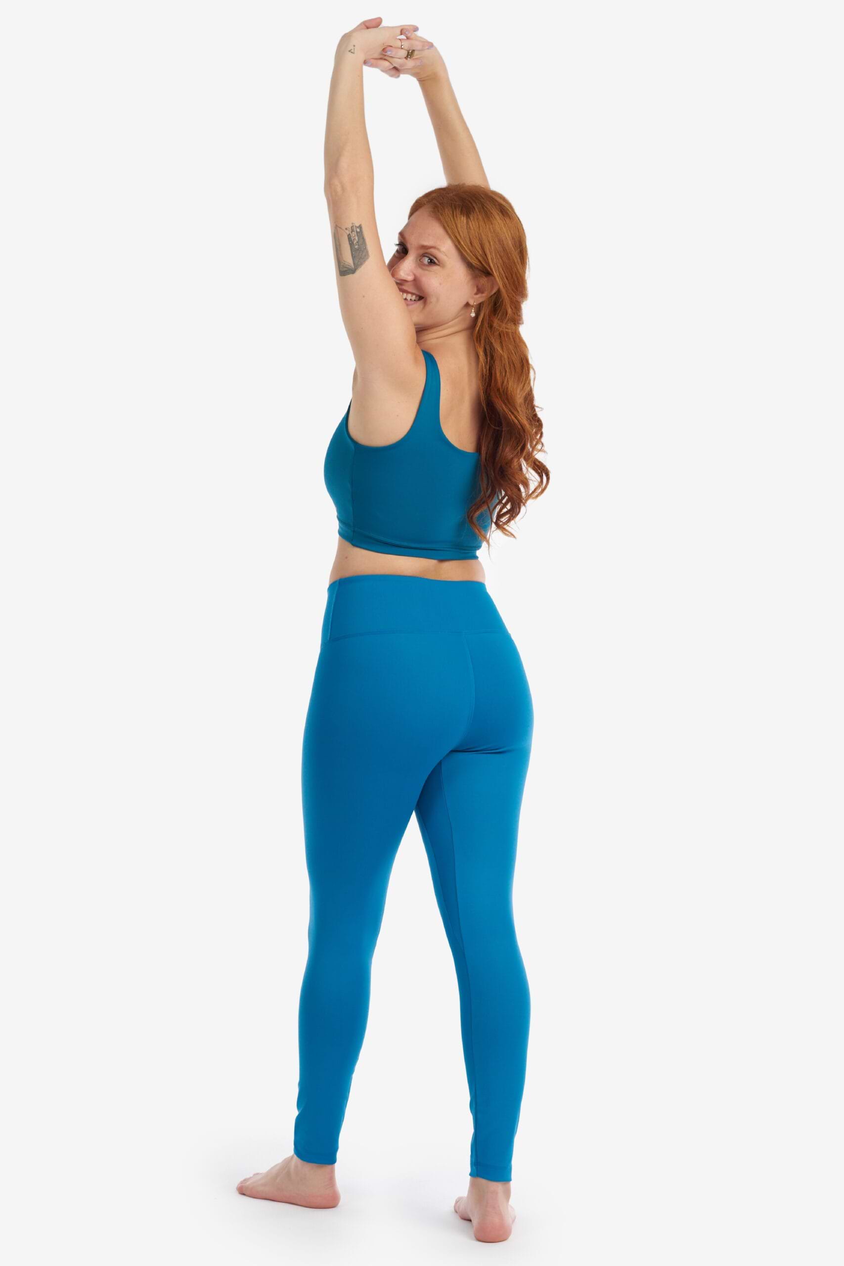 Legging Cross 7 Legging Cross - Yogateria - Azul Caribe - 03