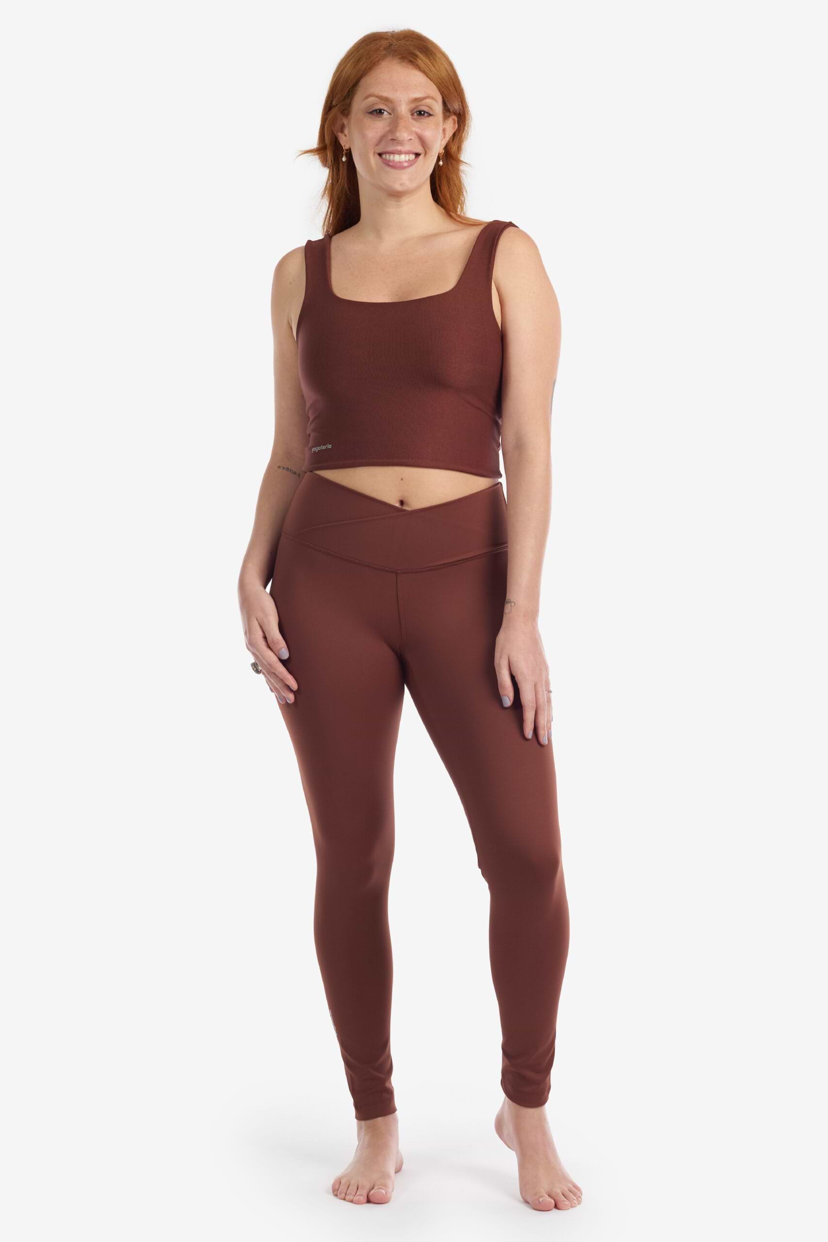 Legging Cross - Yogateria - Cacau - 01