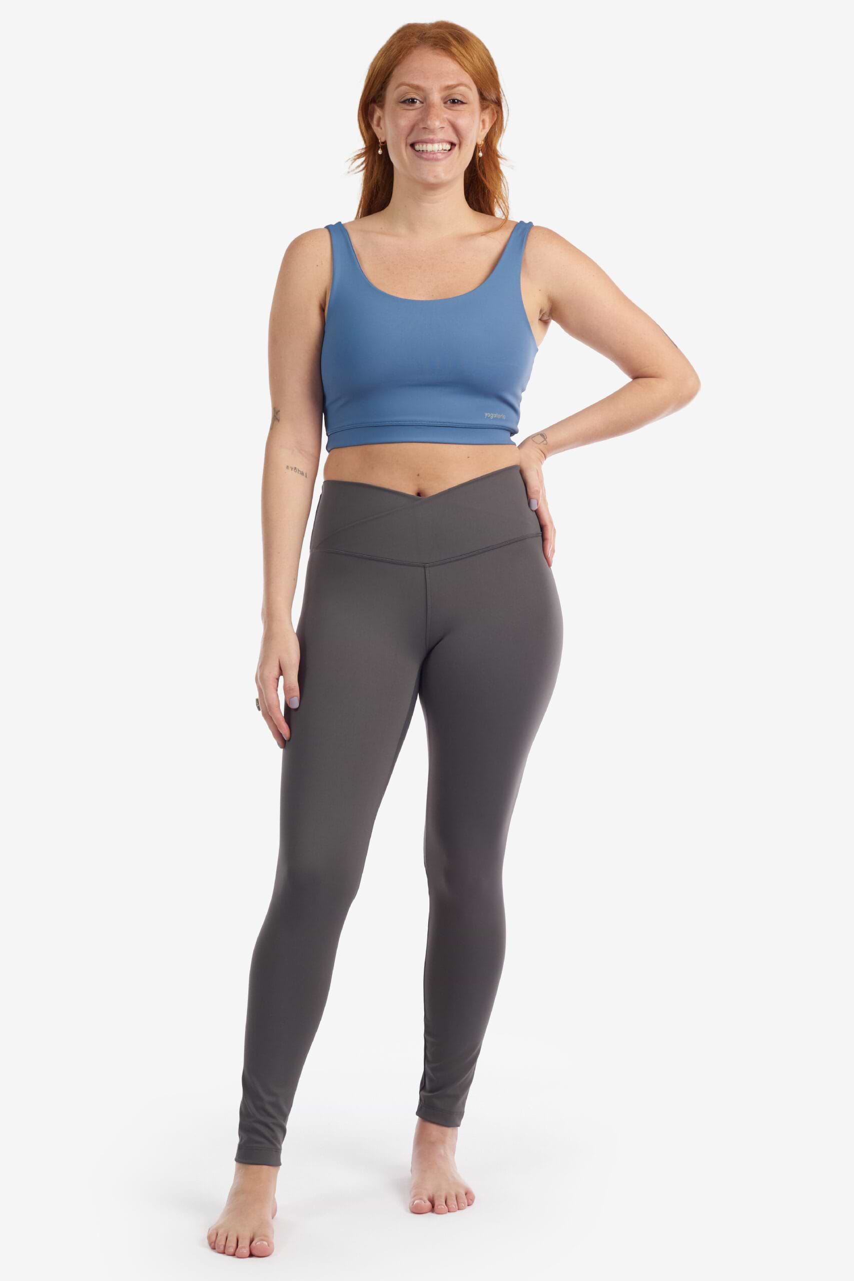 Legging Cross - Yogateria - Grafite - 01