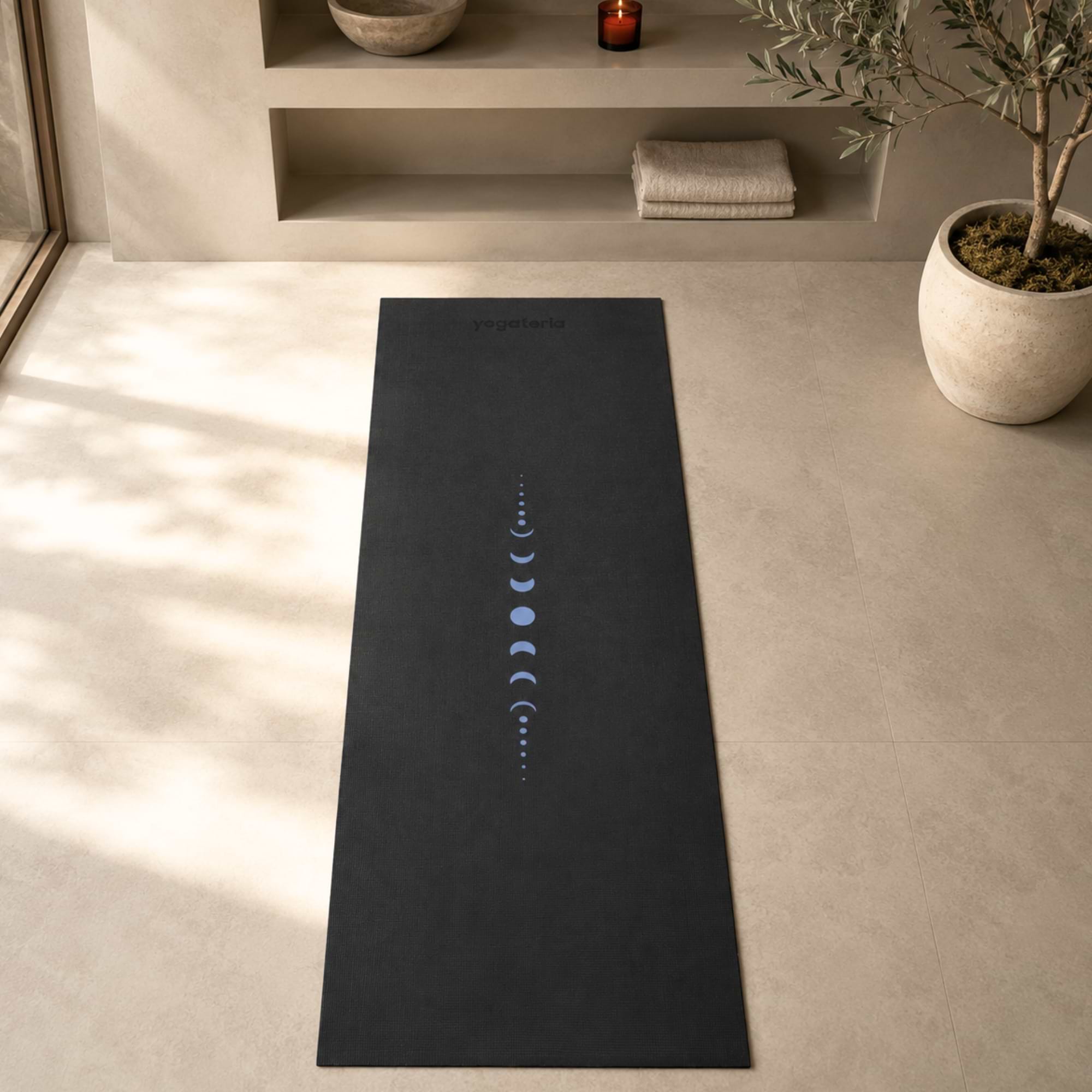 Tapete de Yoga Estampado Leela Fases da Lua - 4.5mm PVC eco