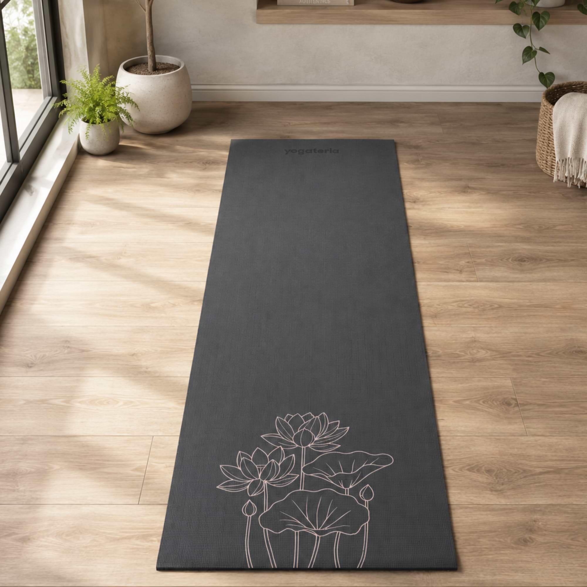 Tapete de Yoga Estampado Leela Lotus - 4.5mm PVC eco 7 Leela Lotus Yogateria 02