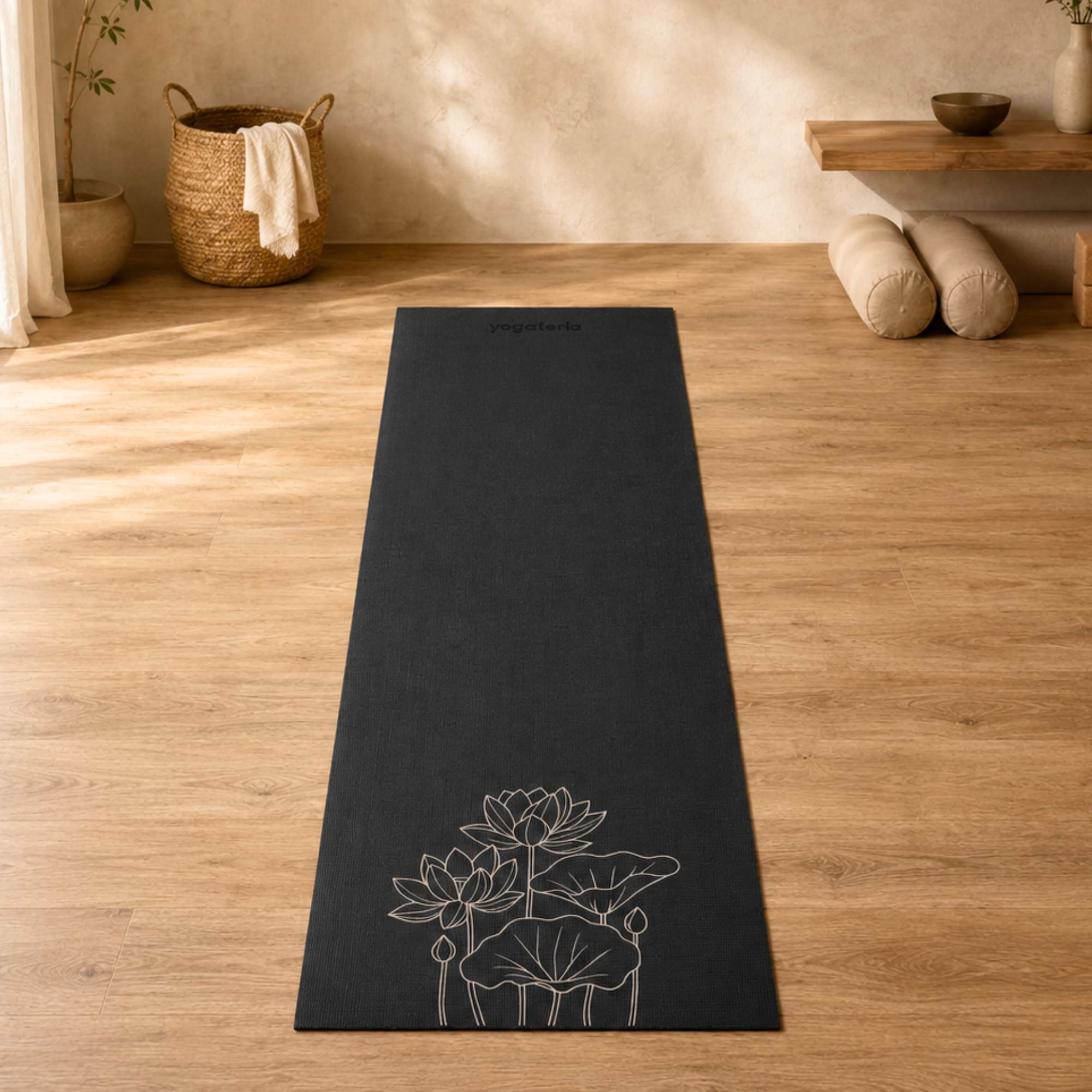 Tapete de Yoga Estampado Leela Lotus - 4.5mm PVC eco